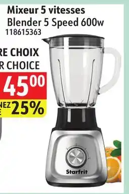 Sushi Shop Starfrit Blender 5 Speed 600w offer