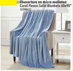 Sushi Shop Coral Fleece Solid Blankets 60x90 offer