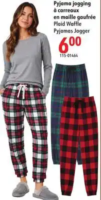 Sushi Shop Plaid Waffle Pyjamas Jogger offer