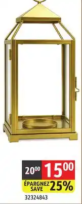Sushi Shop Golden Metal Lantern 38cm - 23cm offer