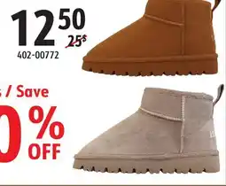 Sushi Shop Mini Boots for Women Genuine Suede Faux Fur Lining offer