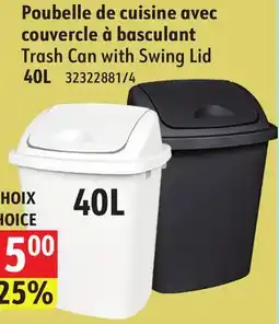 Sushi Shop Trash Can with Swing Lid offer