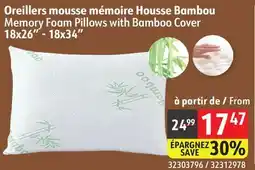 Sushi Shop Memory Foam Pillows with Bamboo Cover offer