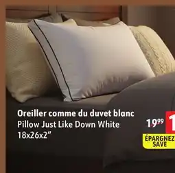Sushi Shop Pillow Just Like Down White 18x26x2 offer