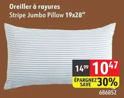 Sushi Shop Stripe Jumbo Pillow 19x28 offer