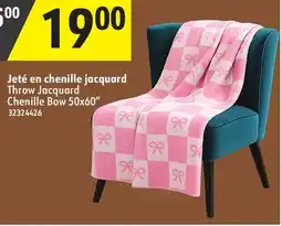 Sushi Shop Throw Jacquard Chenille Bow 50x60 offer