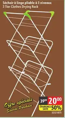 Sushi Shop 3 Tier Clothes Drying Rack offer