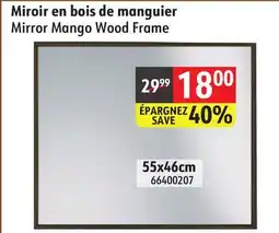 Sushi Shop Mirror Mango Wood Frame offer