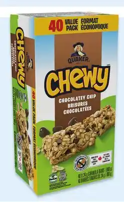 Walmart Quaker Chewy granola bars value pack offer