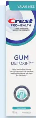 Walmart Crest Gum Detoxify Toothpaste offer