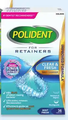 Walmart Polident overnight denture or retainer cleaners offer