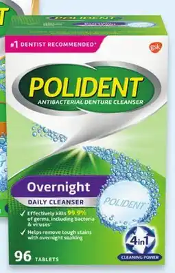 Walmart Polident Overnight Daily Denture Cleanser 96 count offer