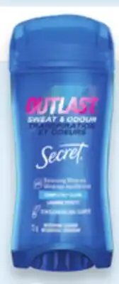 Walmart Secret Outlast deodorant offer