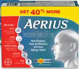Walmart Aerius 56s offer