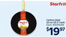 Walmart Starfrit Carbon steel 32 cm (12.5) wok offer