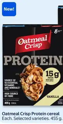 Walmart Oatmeal Crisp Protein Cereal offer