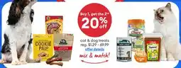 Petsmart cat & dog treats offer