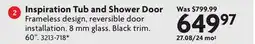 Home Hardware Inspiration Tub and Shower Door offer