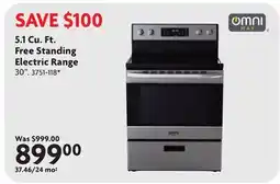 Home Hardware 5.1 Cu. Ft. Free Standing Electric Range offer