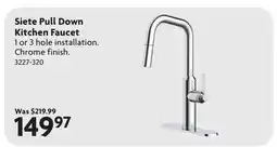 Home Hardware Siete Pull Down Kitchen Faucet offer