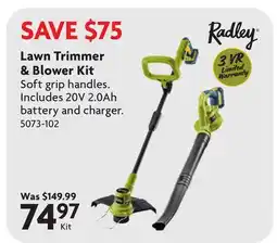 Home Hardware Lawn Trimmer & Blower Kit offer