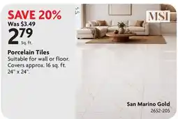 Home Hardware Porcelain Tiles offer