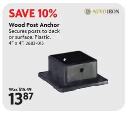 Home Hardware Wood Post Anchor offer