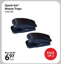 Home Hardware Quick-Set Mouse Traps offer