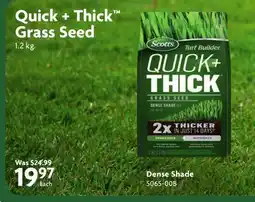 Home Hardware Quick + Thick Grass Seed Dense Shade offer