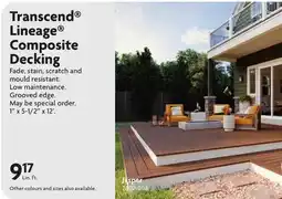 Home Hardware Transcend Lineage Composite Decking offer