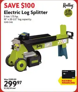 Home Hardware Electric Log Splitter offer