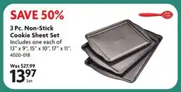 Home Hardware 3 Pc. Non-Stick Cookie Sheet Set offer
