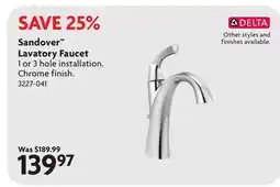 Home Hardware Sandover Lavatory Faucet offer