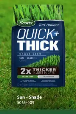 Home Hardware Quick + Thick Grass Seed Sun - Shade offer