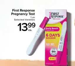 Metro FIRST RESPONSE PREGNANCY TEST offer
