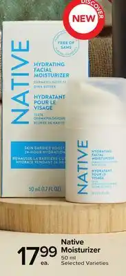 Metro NATIVE MOISTURIZER offer