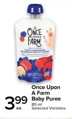 Metro ONCE UPON A FARM BABY PUREE offer