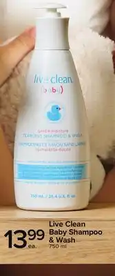 Metro LIVE CLEAN BABY SHAMPOO & WASH offer