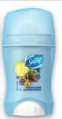 Metro SECRET ANTIPERSPIRANT OR DEODORANT offer