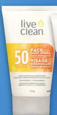 Metro LIVE CLEAN SUNSCREEN offer