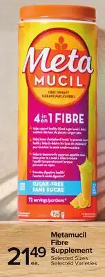 Metro METAMUCIL FIBRE SUPPLEMENT offer