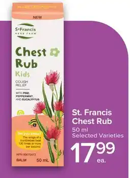Metro ST. FRANCIS CHEST RUB offer