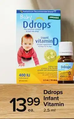 Metro DDROPS INFANT VITAMIN offer