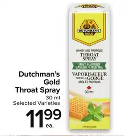 Metro DUTCHMAN'S GOLD THROAT SPRAY offer
