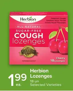 Metro HERBION LOZENGES offer
