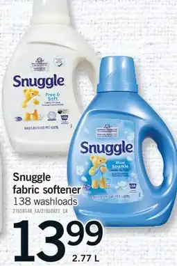 Fortinos SNUGGLE FABRIC SOFTENER, 138 WASHLOADS offer