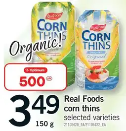 Fortinos REAL FOODS CORN THINS offer