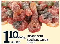 Fortinos INSANE SOUR SOOTHERS CANDY offer