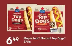 Fortinos MAPLE LEAF NATURAL TOP DOGS offer