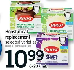 Fortinos BOOST MEAL REPLACEMENT offer